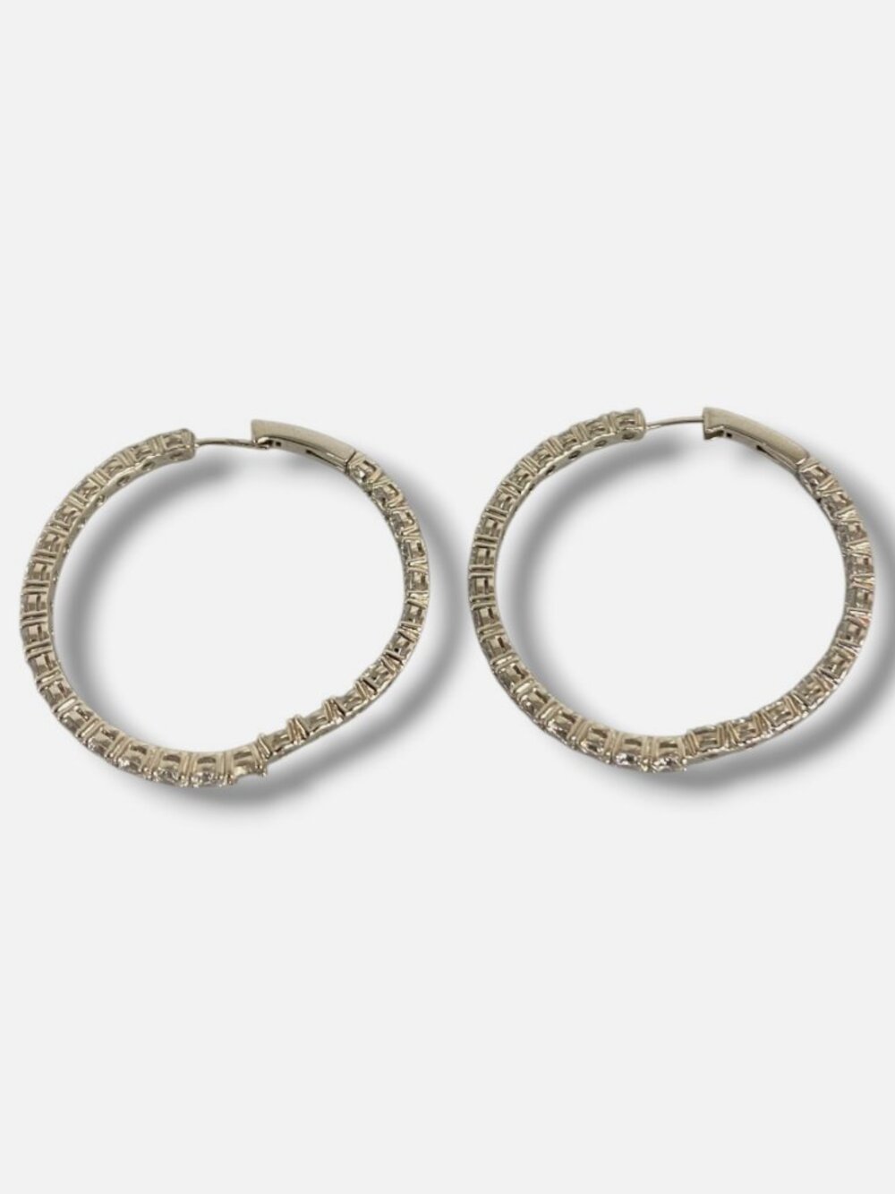 Adriana Orsini Women's 925 Sterling Silver Tennis Perfect Inside-Out Earrings